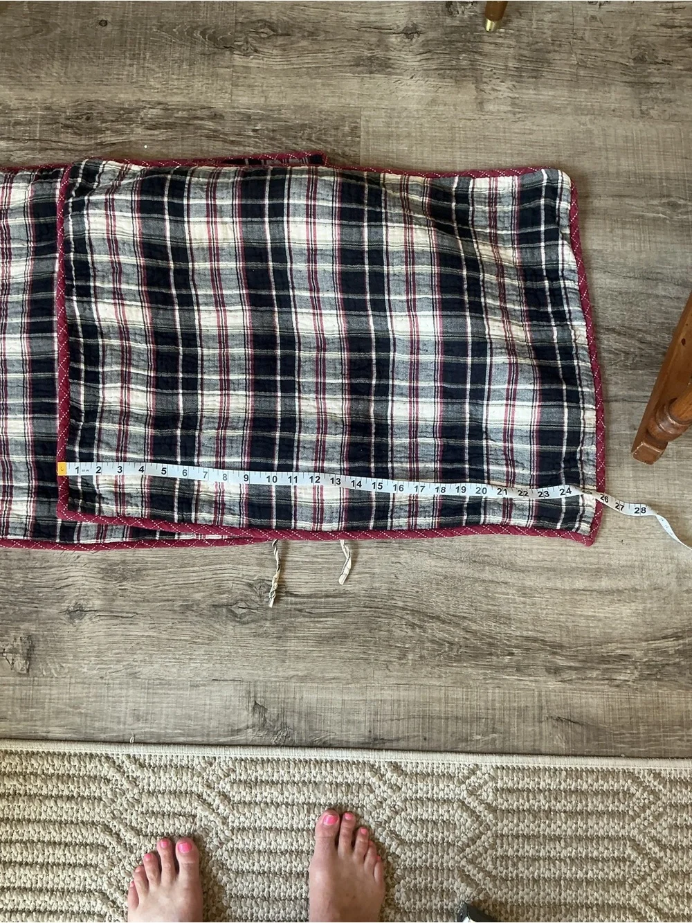 Cremieux VHC Brands Plaid Quilted Standard Pillow Sham Set of 2 Rustic Cabin
